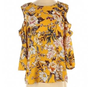Gorgeous Roz & Ali Floral 3/4 Slv Top Small